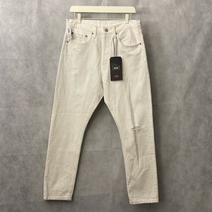 Levi’s Red Tab Women’s 501 Skinny Non Stretch White Distressed Jeans 30/28